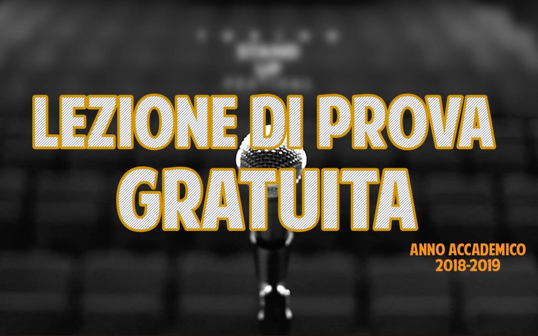 Lezioni di prova gratuita Comedy Studio